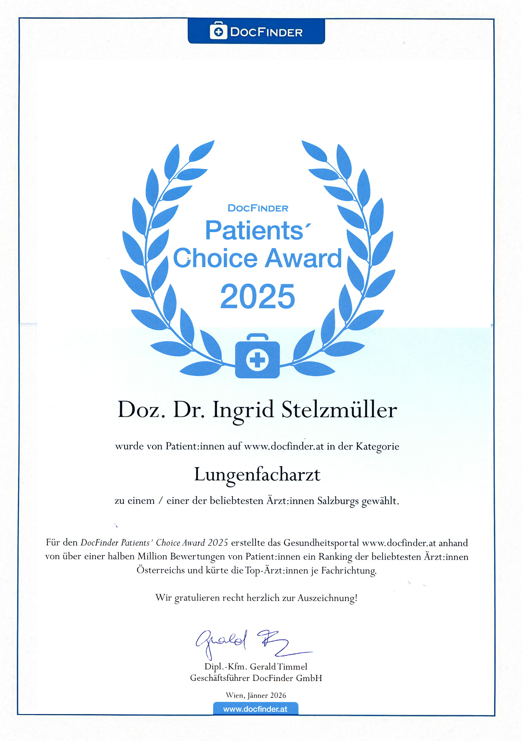 DocFinder Award